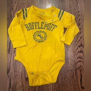 Baby GAP Harry Potter Hufflepuff long sleeve onesie.